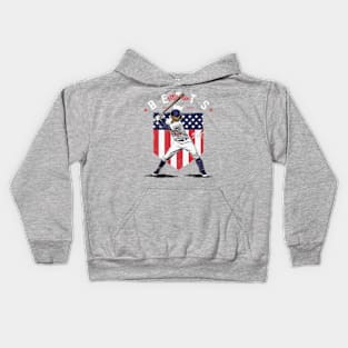 Mookie Betts Los Angeles D Country Flag Kids Hoodie